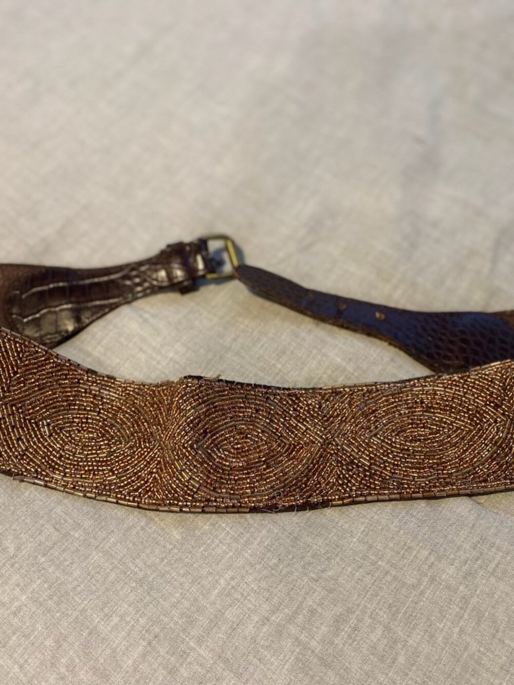 Anthropologie Beaded Belt Size Medium